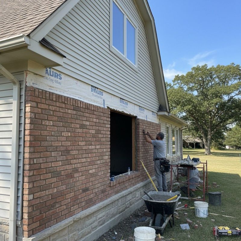 Brick Veneer Siding Installation